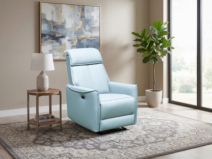 Klaussner Furniture - Skyline - Rilasso Leather Recliner - KLA-SKY-GM355A+1RP1NS81BLUE view 2