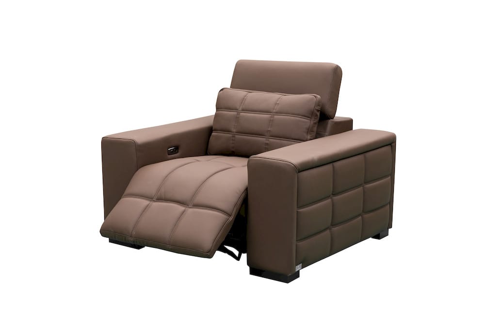 Klaussner Furniture - Skyline - Serenity Seater Leather Power Reclining Chair - KLA-SKY-SH188+1.25RP1-NS100BROWN view 1