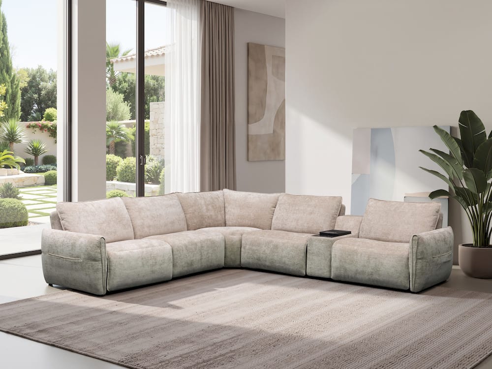 Klaussner Furniture - Skyline - Spazio Fabric Sectional Sofa  view 1