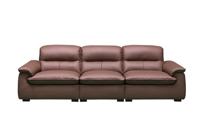 Klaussner Furniture - Skyline - Stationary Sofa-Middle Size In A5 Series Leather - Pvc R57-P Brown view 2