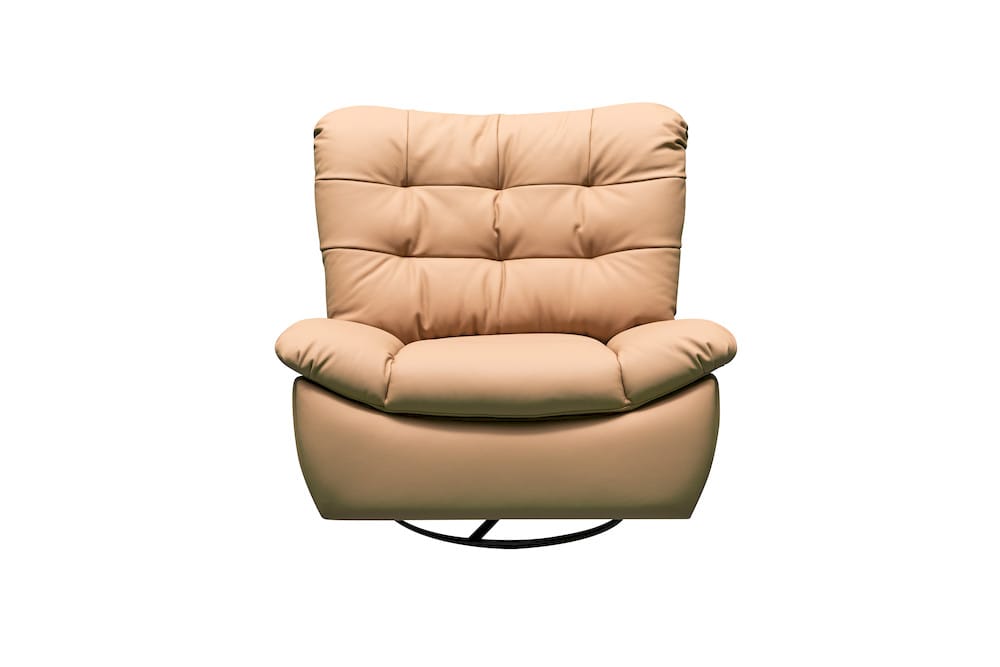 Klaussner Furniture - Skyline - Stella Swivel Glider Manual Recliner In Leather - KLA-SKY-SH339+1RGS-NS102BROWN view 2