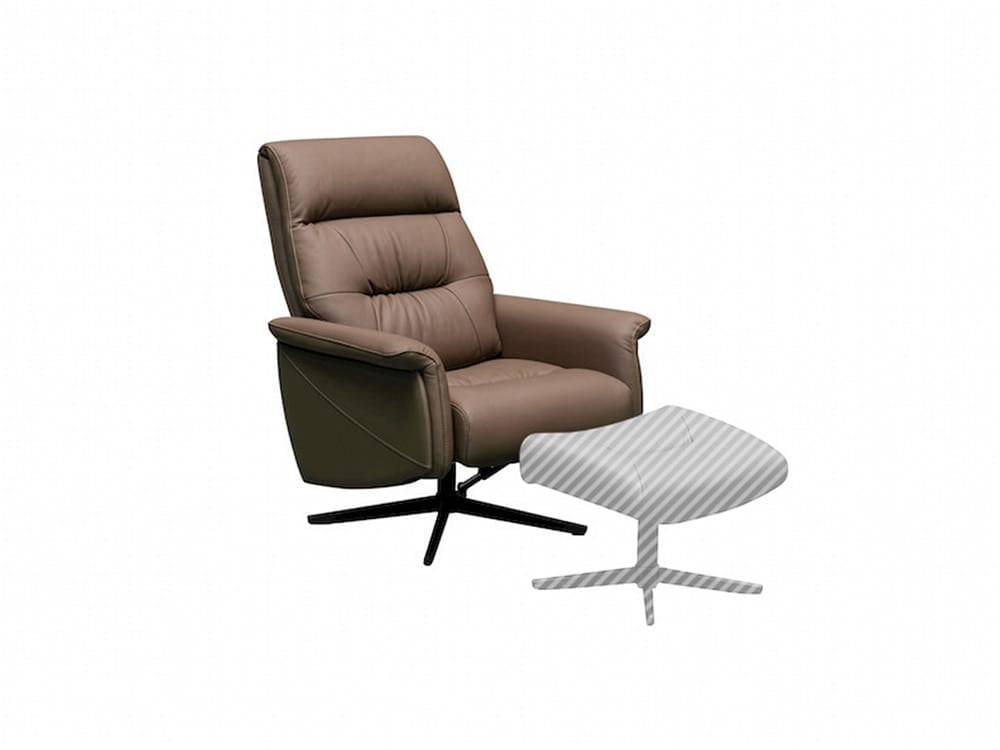 Klaussner Furniture - Skyline - Swivel Chair In A6 Series Leather - Pvc Ns100 Brown - KLA-SKY-G0922M+1PS-NS100BROWN view 1