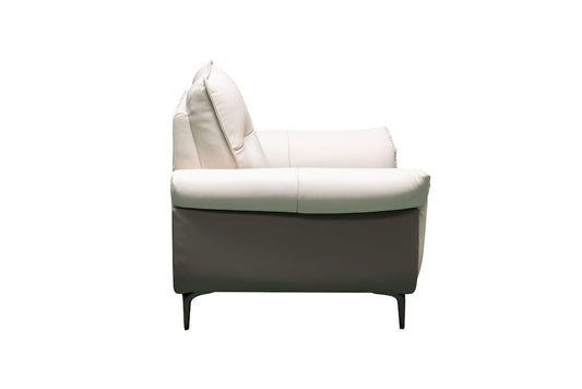 Klaussner Furniture - Skyline - Vento Leather Accent Chair In Ivory - KLA-SKY-SH530+1.25P-NS92IVORY view 2