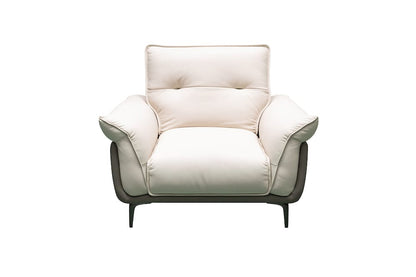 Klaussner Furniture - Skyline - Vento Leather Accent Chair In Ivory - KLA-SKY-SH530+1.25P-NS92IVORY view 3