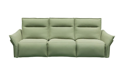 Klaussner Furniture - Skyline - Vittoria 3-Seater Leather Power Reclining Sofa In Green view 3