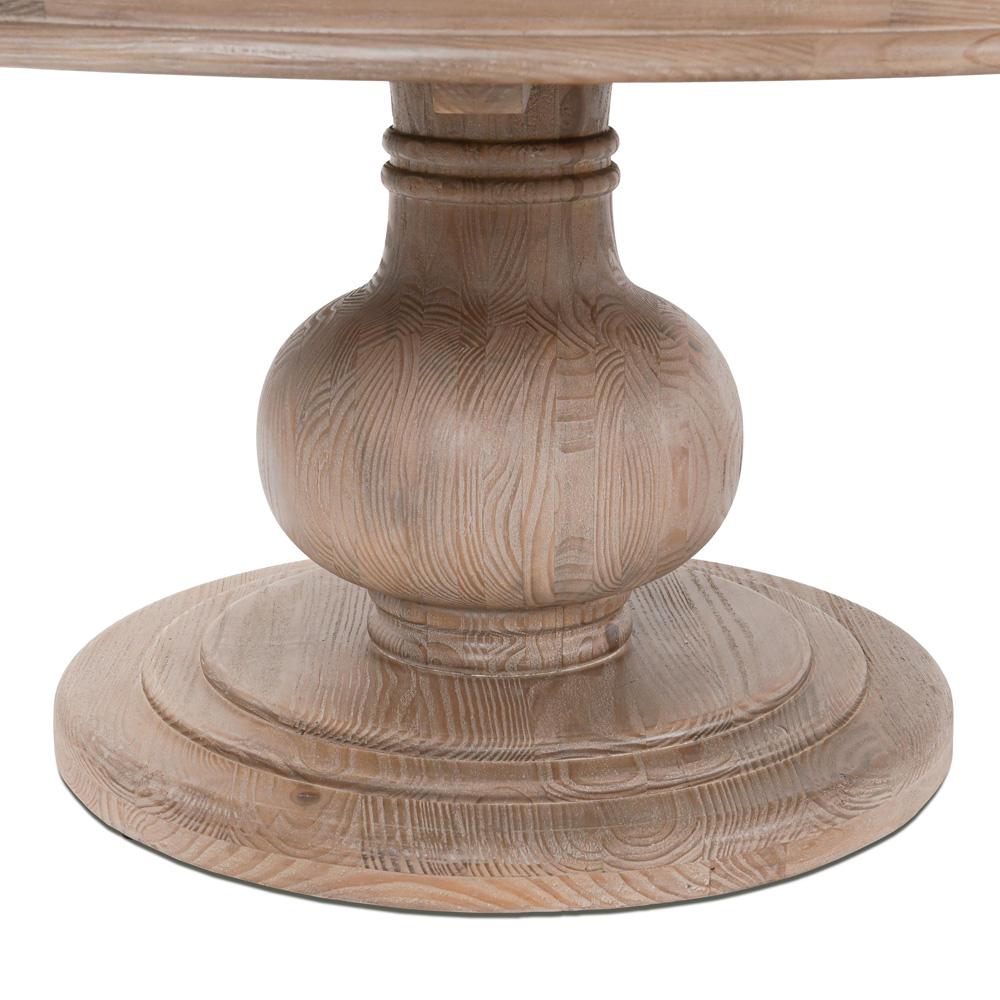 Kosas Home - Baldwin 60in Pine Wood Round Dining Table in Taupe - 51011917 veiw 3