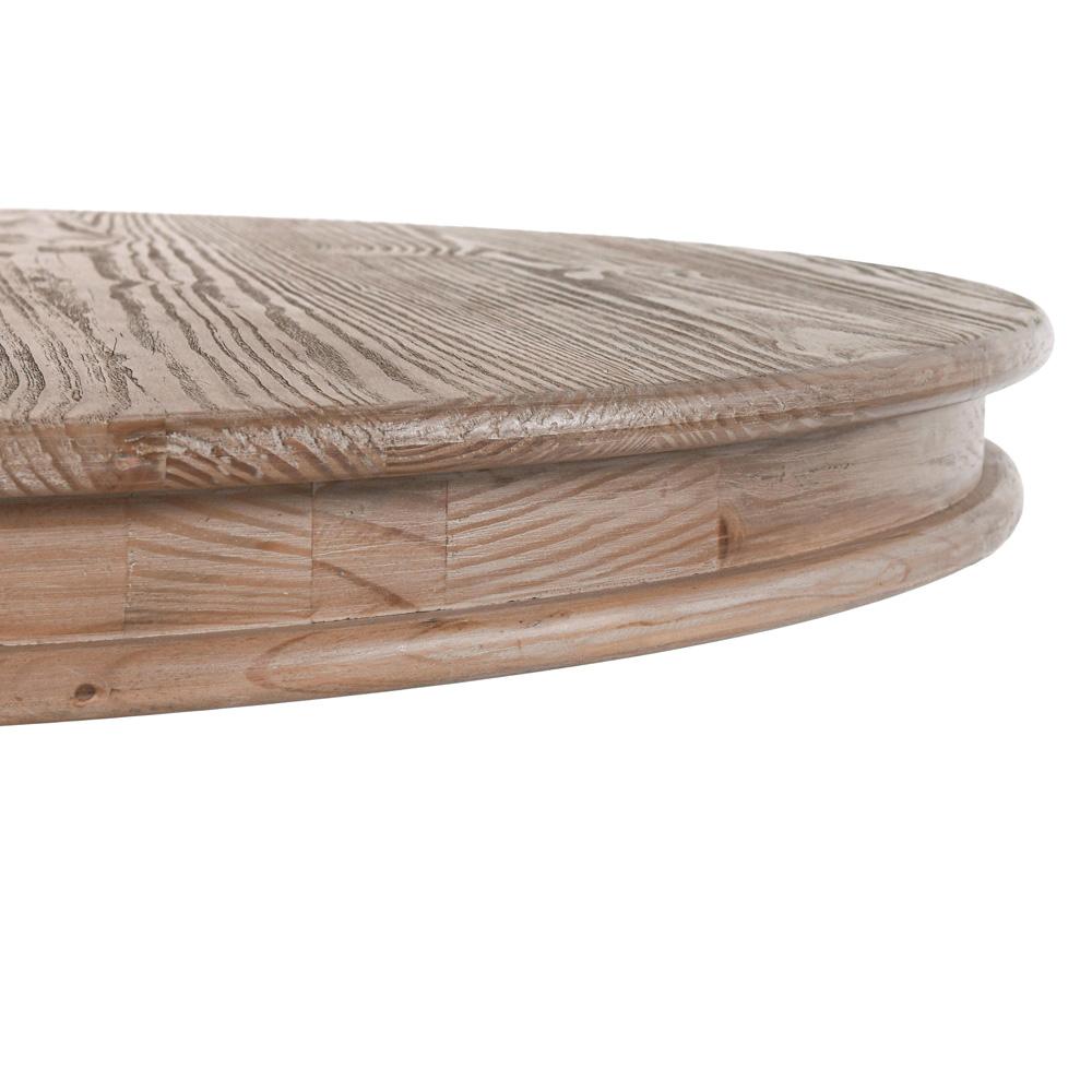 Kosas Home - Baldwin 60in Pine Wood Round Dining Table in Taupe - 51011917 veiw 4