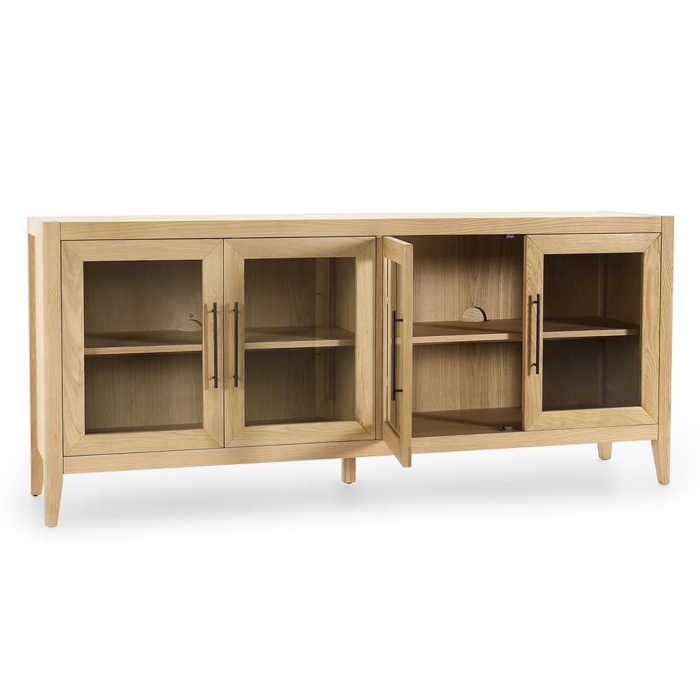 Kosas Home - Beechgrove Four Door Sideboard in Natural Brown - 52004055 veiw 4