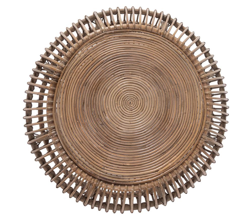 Kosas Home - Bexley Round Rattan Coffee Table in Natural - PL13861 veiw 2