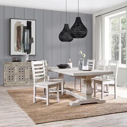 Kosas Home - Caleb 94in Dining Table Nordic Ivory - 51031089 veiw 6