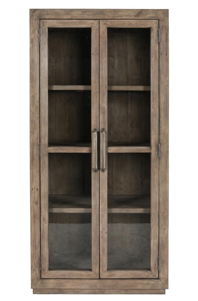 Kosas Home - Caleb Reclaimed Pine Display Cabinet in Brown - 52003910 view 1