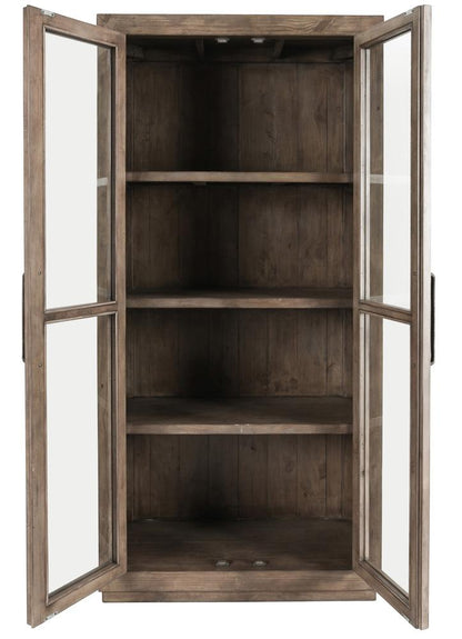 Kosas Home - Caleb Reclaimed Pine Display Cabinet in Brown - 52003910 view 2