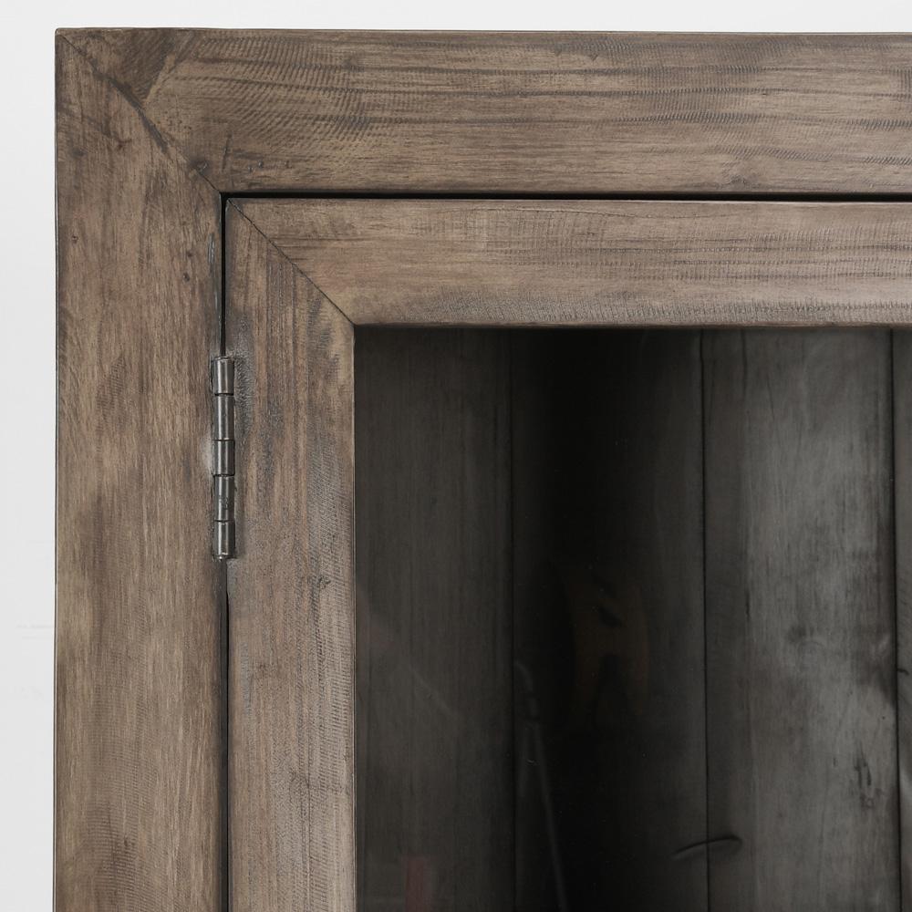 Kosas Home - Caleb Reclaimed Pine Display Cabinet in Brown  - 52003910 veiw 3