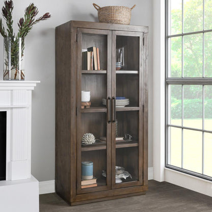 Kosas Home - Caleb Reclaimed Pine Display Cabinet in Brown  - 52003910 veiw 5