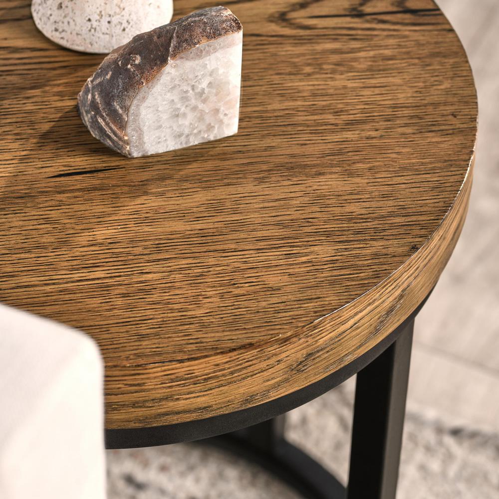 Kosas Home - Catta 18in Round Wood End Table Light Brown - 51031542 veiw 6