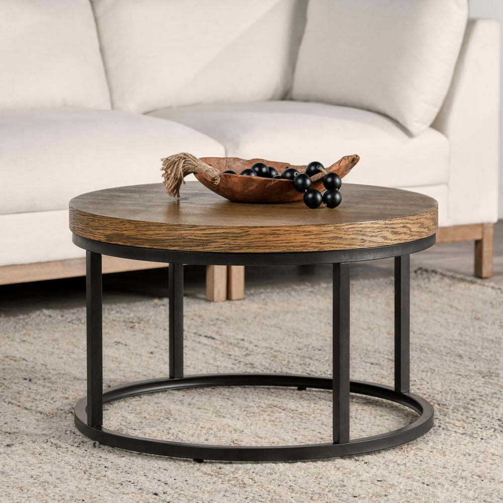 Kosas Home - Catta 30in Round Wood Coffee Table Light Brown  - 51031541 veiw 5