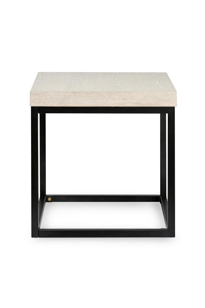 Kosas Home - Catta Square Wood End Table White Wash - 51031609 veiw 2