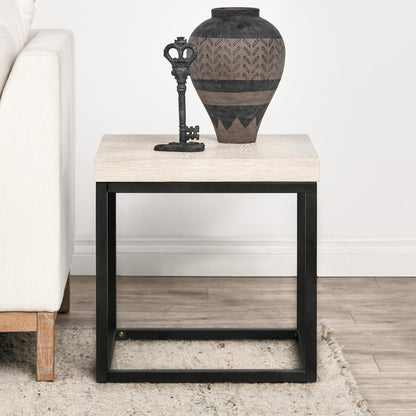 Kosas Home - Catta Square Wood End Table White Wash - 51031609 veiw 5