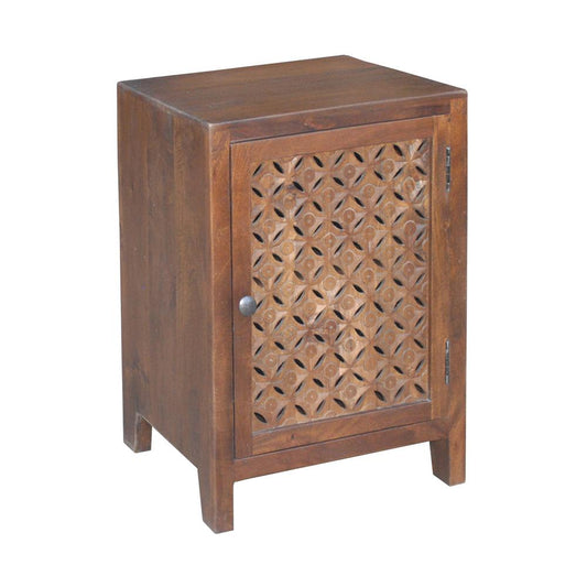 Kosas Home - Eben One Door Mango Wood Accent Cabinet in Brown	 - 52010850 veiw 1