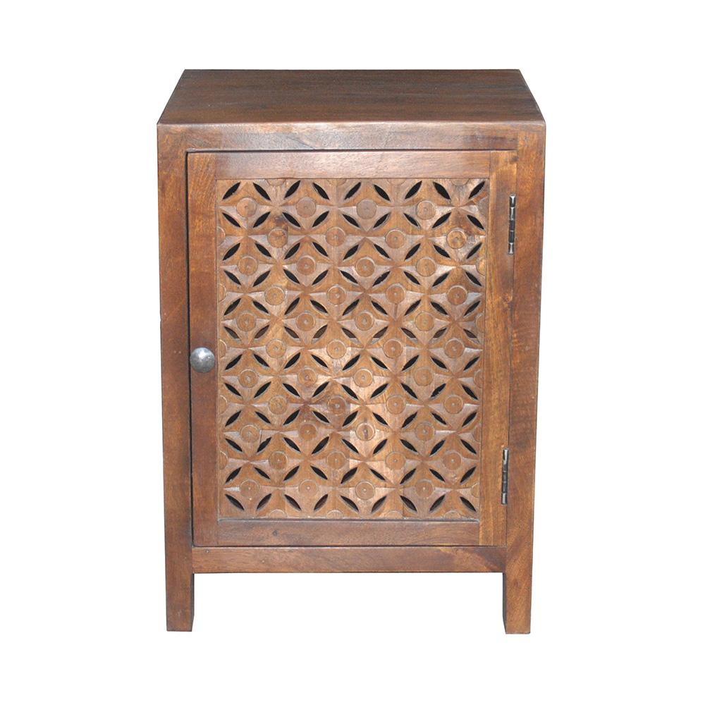 Kosas Home - Eben One Door Mango Wood Accent Cabinet in Brown	 - 52010850 veiw 2