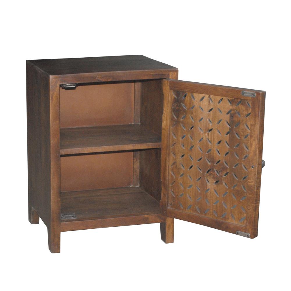 Kosas Home - Eben One Door Mango Wood Accent Cabinet in Brown	 - 52010850 veiw 3
