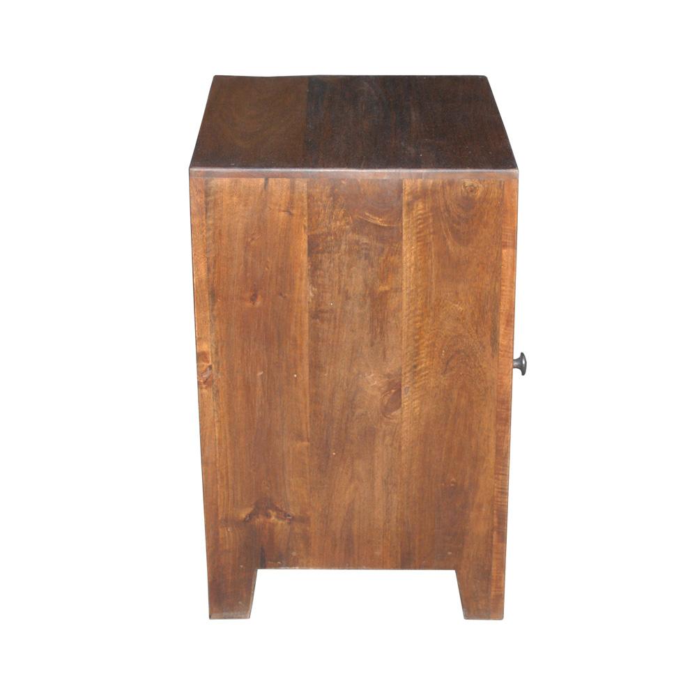 Kosas Home - Eben One Door Mango Wood Accent Cabinet in Brown	 - 52010850 veiw 4