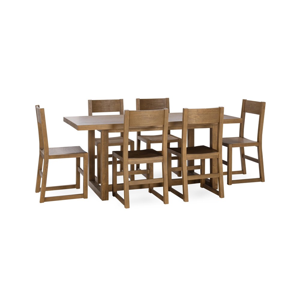 Kosas Home - Fenmore Pine Wood Dining Table - Honey Brown - 51031726 view 7