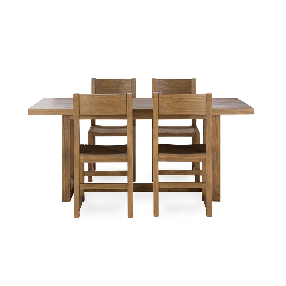 Kosas Home - Fenmore Pine Wood Dining Table - Honey Brown - 51031726 view 8