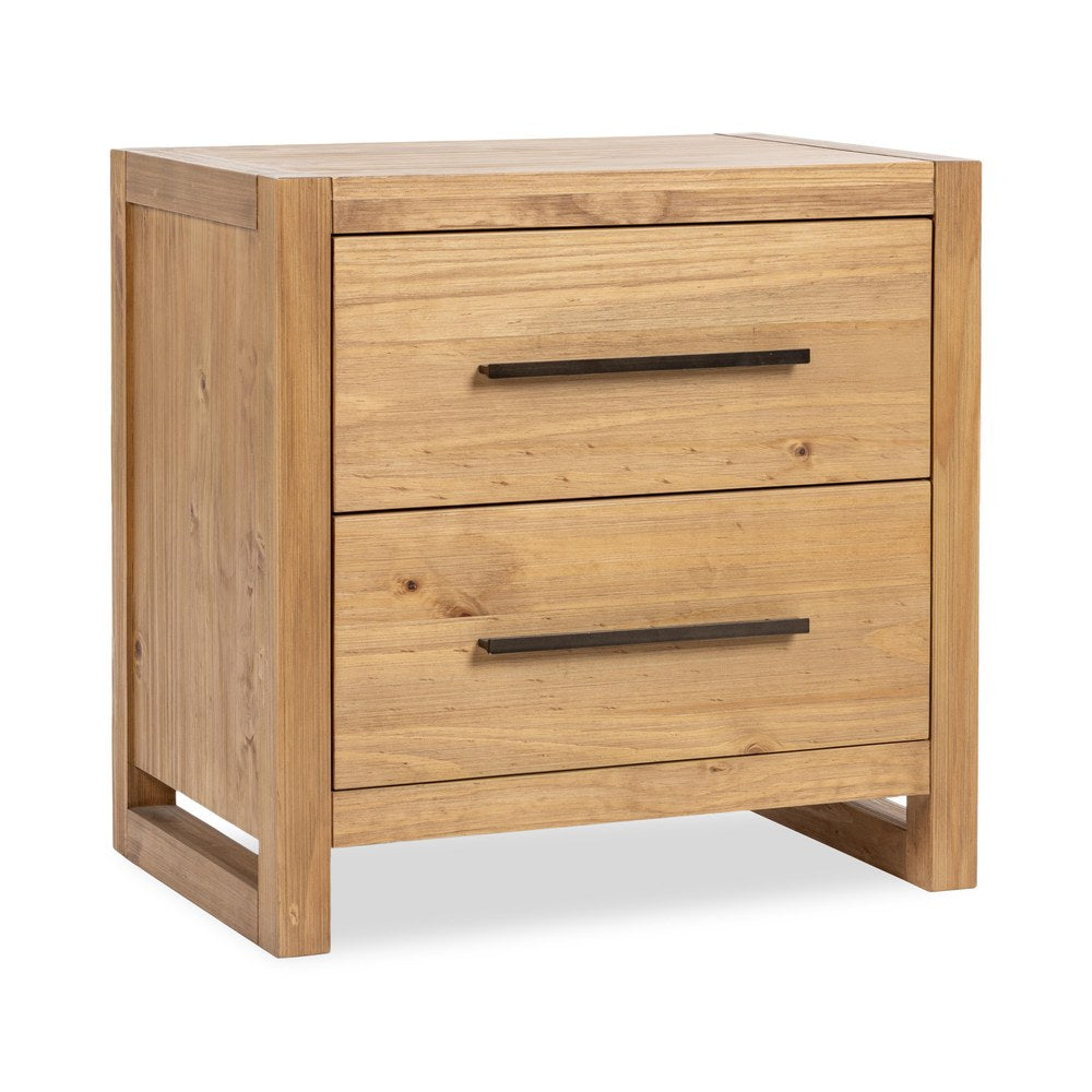 Kosas Home - Fenmore Two-Drawer Pine Wood Tone Nightstand - Natural - 54003192 view 1