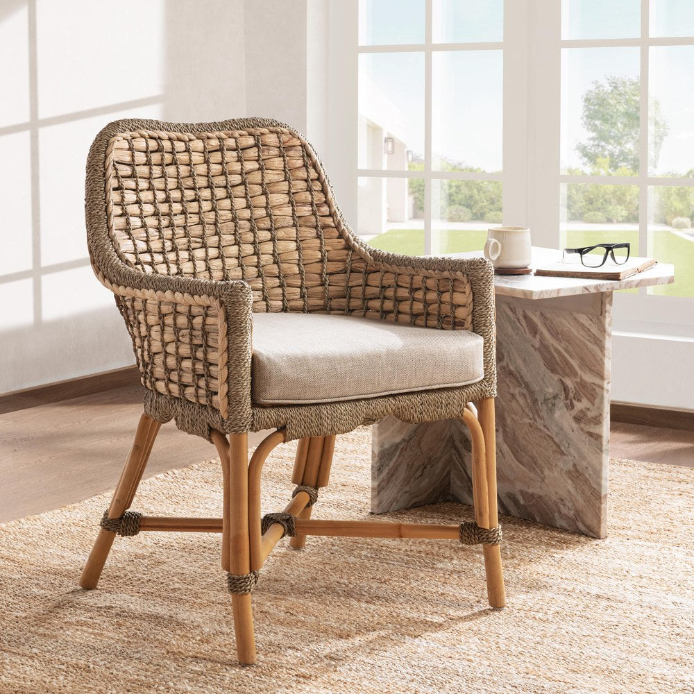 Kosas Home - Nuevo Arm Chair - Natural Honey, Cream - 53051435 view 9