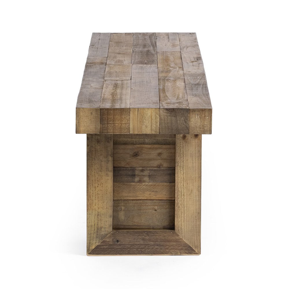 Kosas Home - Omni Reclaimed Pine 71" Bench Distressed Natural - Natural Pine Finish - 53003810 view 3