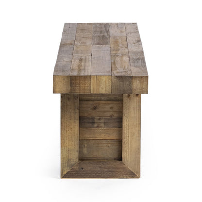 Kosas Home - Omni Reclaimed Pine 71" Bench Distressed Natural - Natural Pine Finish - 53003810 view 3