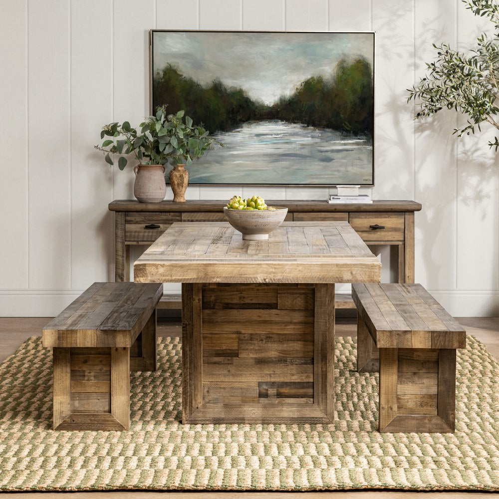 Kosas Home - Omni Reclaimed Pine 71" Bench Distressed Natural - Natural Pine Finish - 53003810 view 5