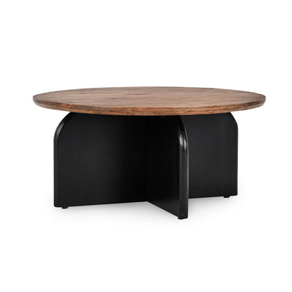 Kosas Home - Penelope Mango Wood Two-Tone Coffee Table in Black - 51005897 veiw 1