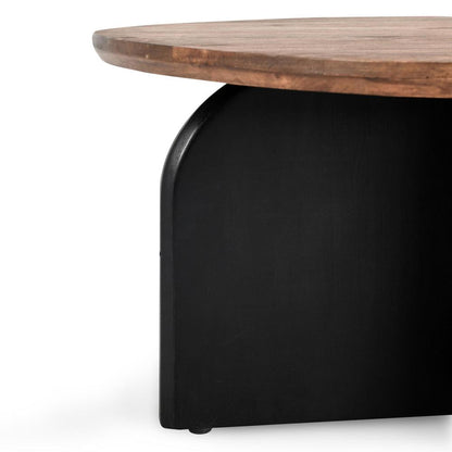 Kosas Home - Penelope Mango Wood Two-Tone Coffee Table in Black - 51005897 veiw 4