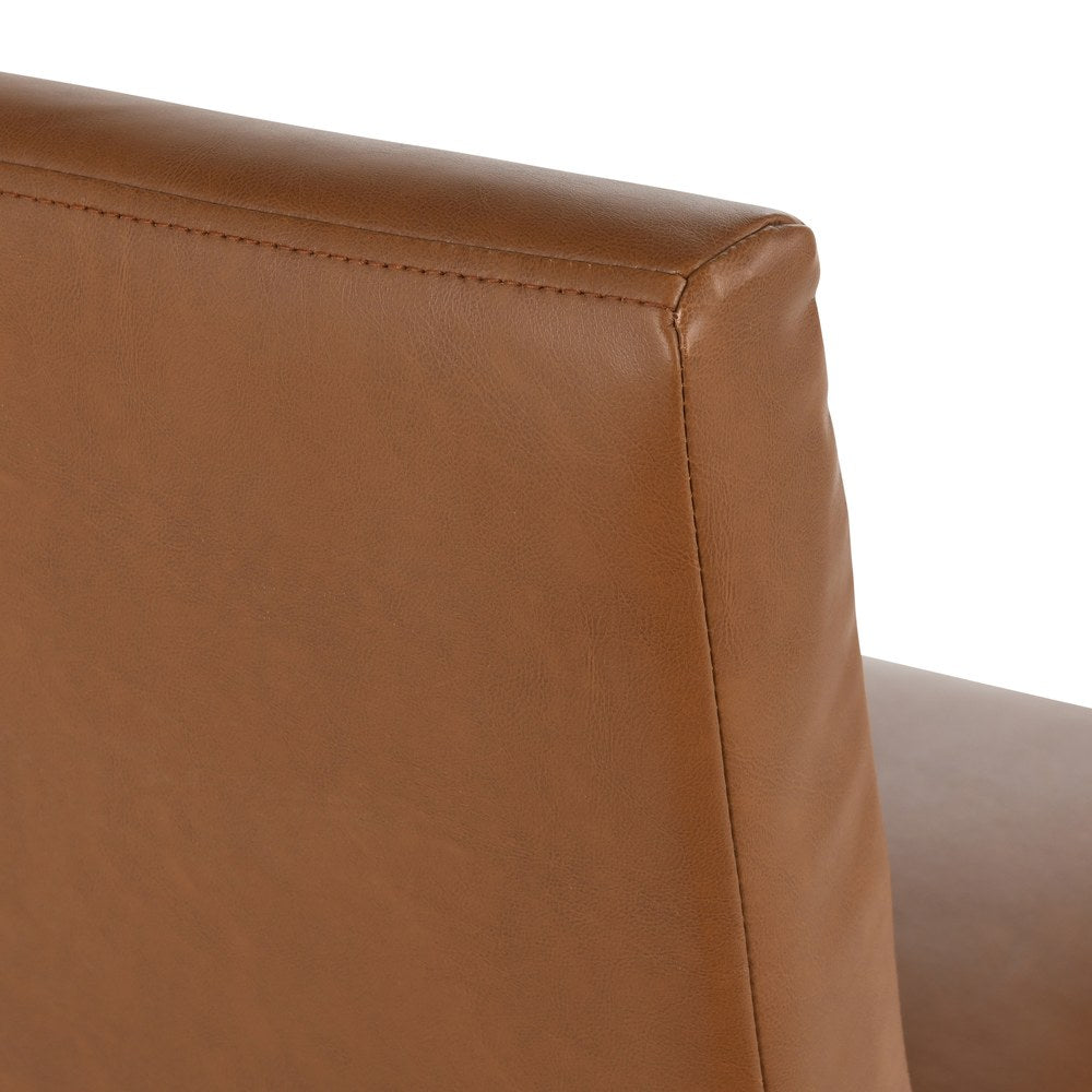 Kosas Home - Seville Bar Stool 30" Brown - Cognac, Black Base - 53005349 view 1