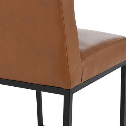 Kosas Home - Seville Bar Stool 30" Brown - Cognac, Black Base - 53005349 view 2