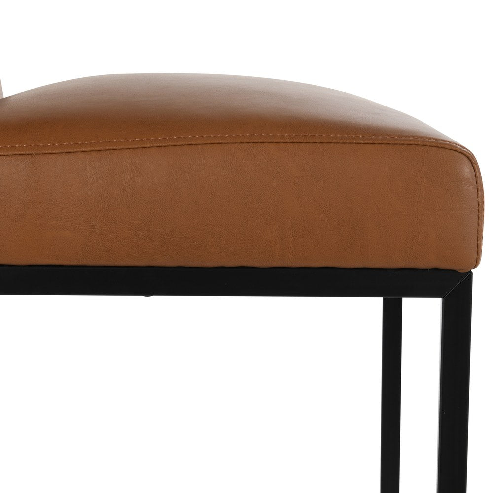 Kosas Home - Seville Bar Stool 30" Brown - Cognac, Black Base - 53005349 view 3