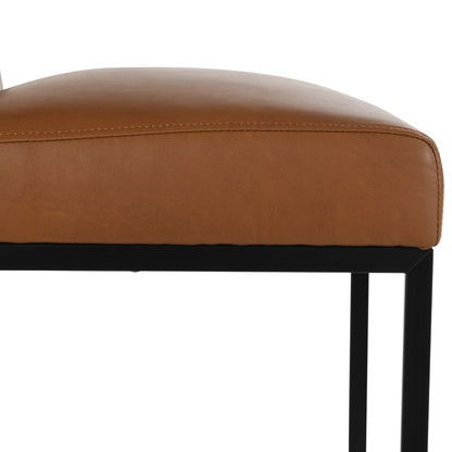 Kosas Home - Seville Bar Stool 30" Brown - Cognac, Black Base - 53005349 view 3