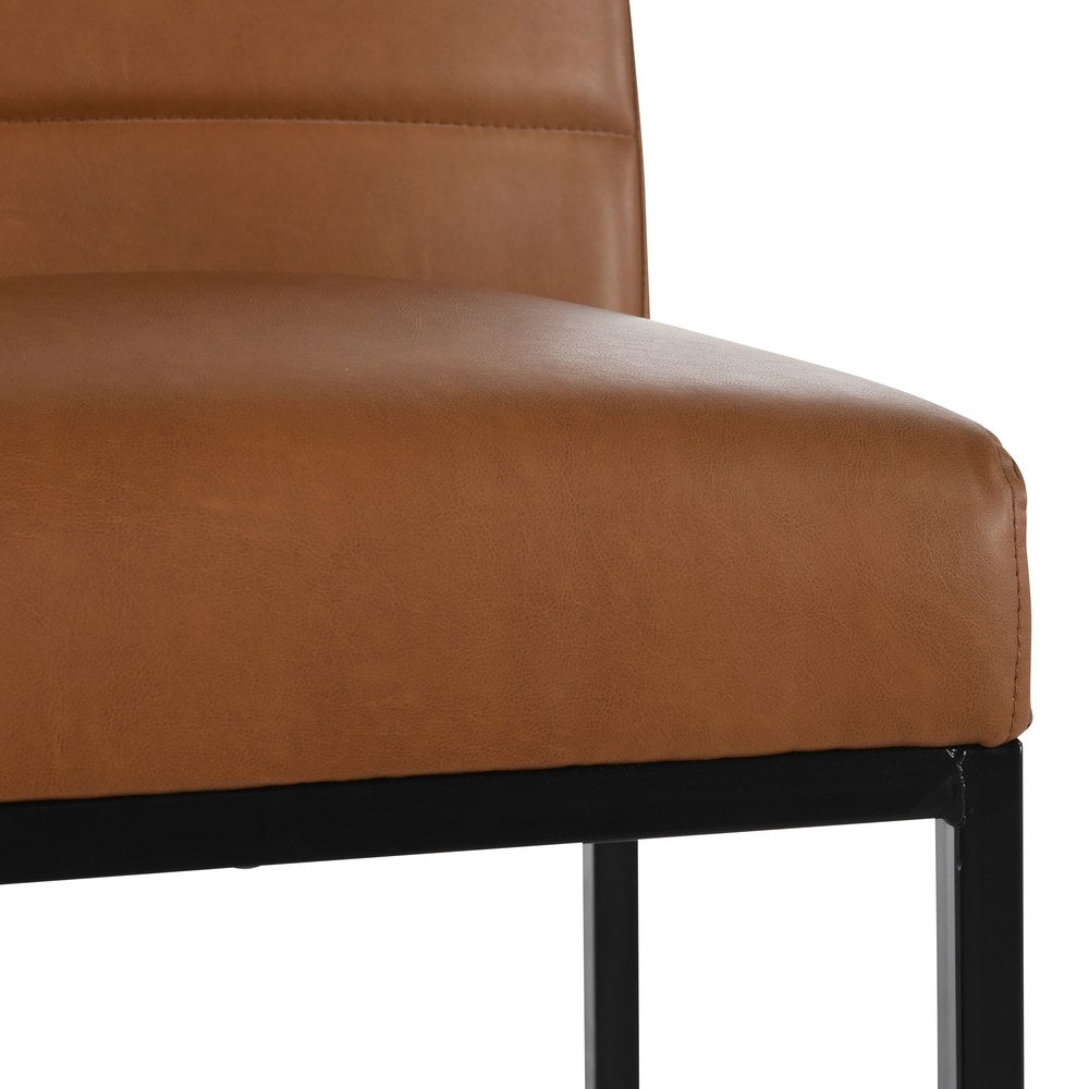 Kosas Home - Seville Bar Stool 30" Brown - Cognac, Black Base - 53005349 view 4