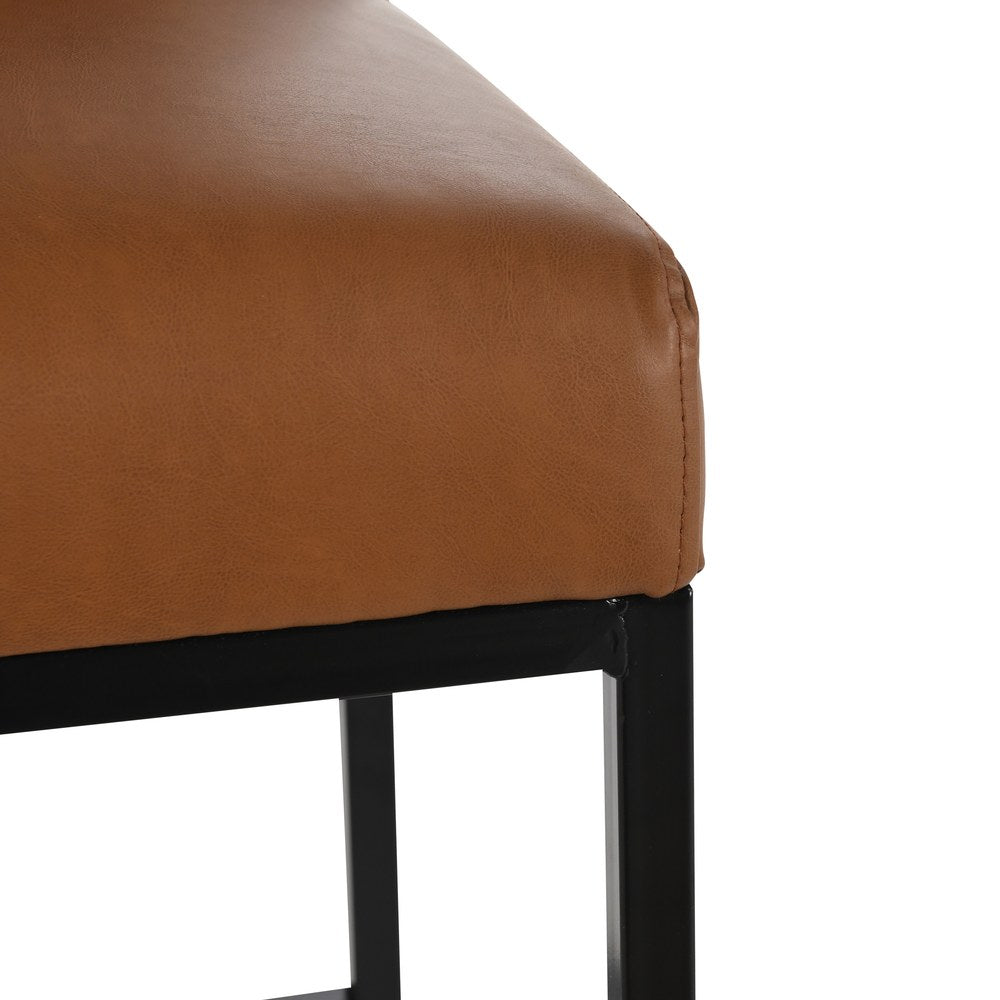 Kosas Home - Seville Bar Stool 30" Brown - Cognac, Black Base - 53005349 view 6