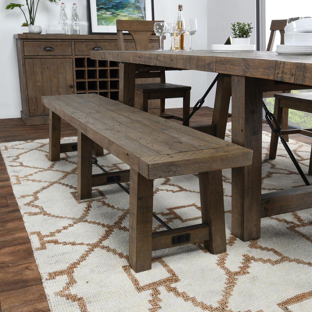 Kosas Home - Tuscany Reclaimed Pine 74” Bench  - 53004177 veiw 4