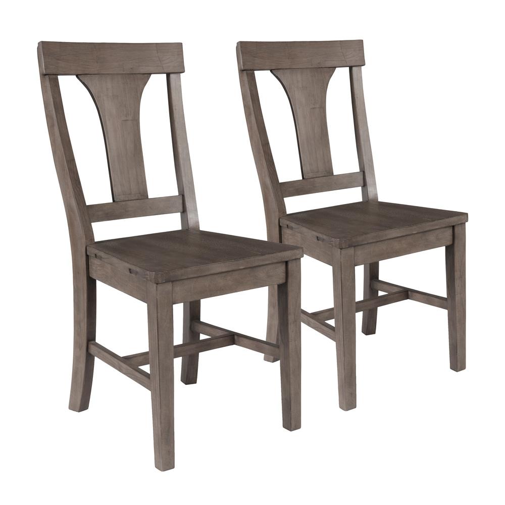 Kosas Home - Tuscany Reclaimed Pine Wood Dining Chair Set of 2 Distressed Brown - 53006057 veiw 1