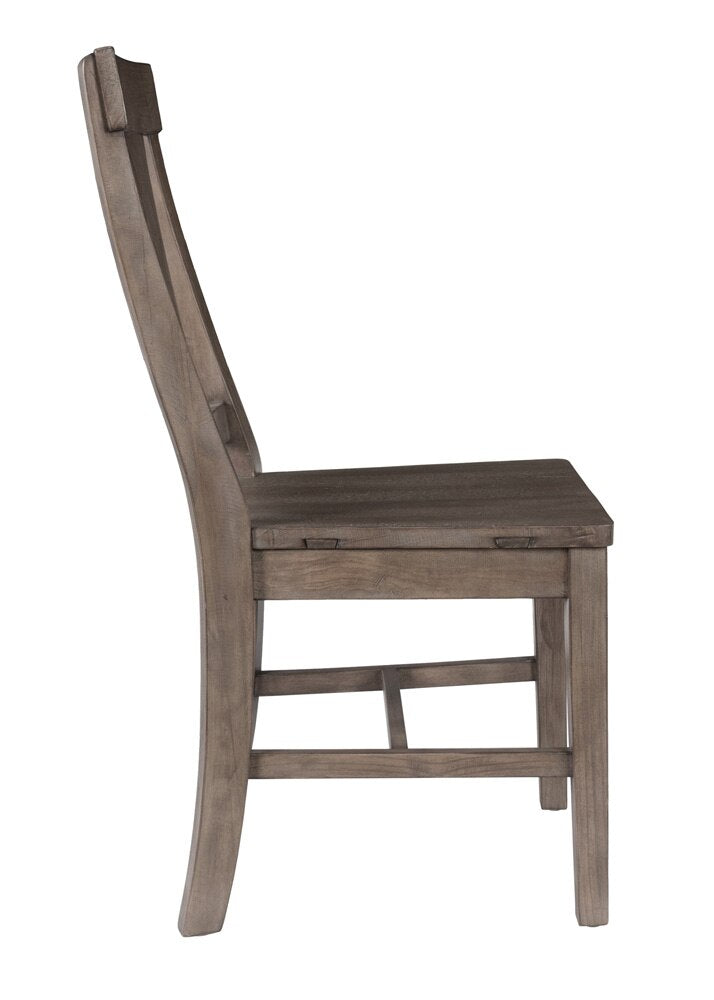 Kosas Home - Tuscany Reclaimed Pine Wood Dining Chair Set of 2 Distressed Brown - 53006057 veiw 3