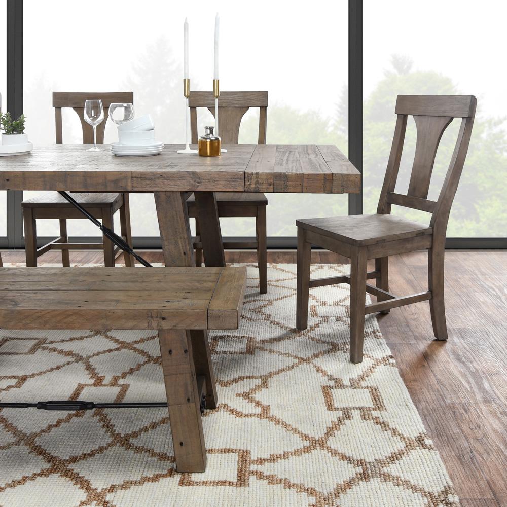 Kosas Home - Tuscany Reclaimed Pine Wood Dining Chair Set of 2 Distressed Brown - 53006057 veiw 6