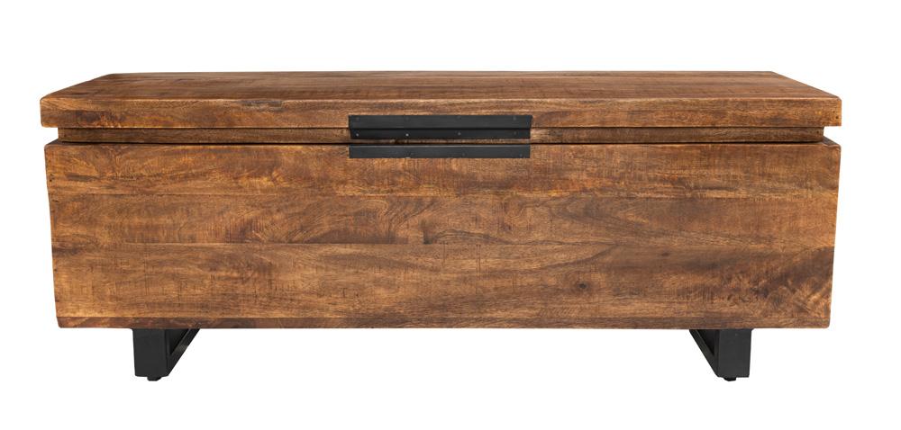 Kosas Home - Zoe Storage Trunk Honey Brown - PL14152 veiw 1