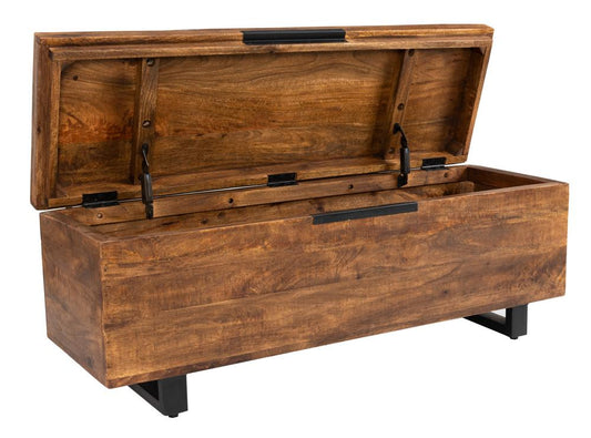 Kosas Home - Zoe Storage Trunk Honey Brown - PL14152 veiw 2