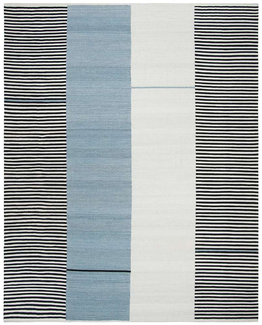 Lauren Ralph Lauren - Aryn Stripe Rug - 8 X 10 - Slate veiw 1