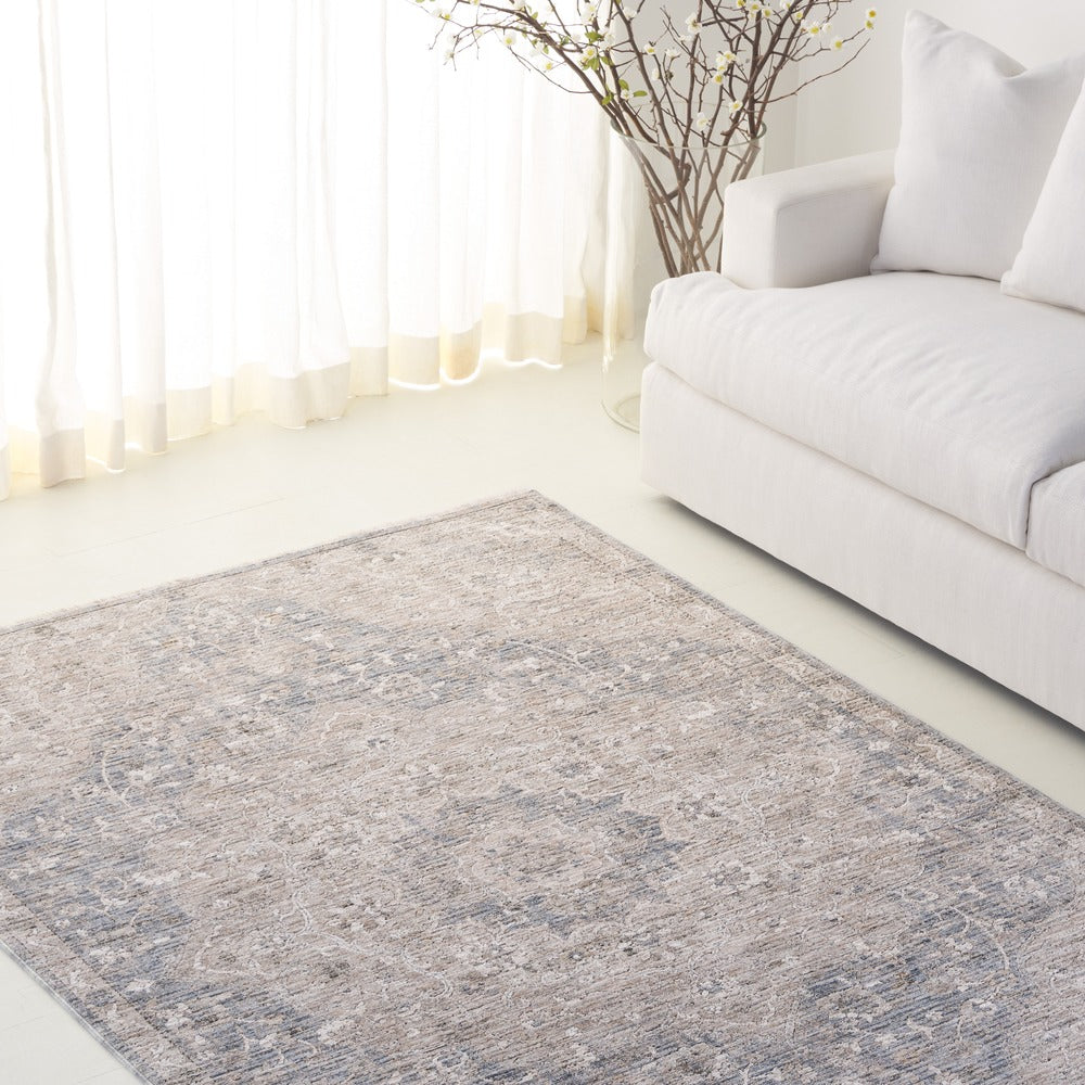 Lauren Ralph Lauren - Lauren Ralph Lauren Flora 1857E Taupe / Blue - 10" X 14" - LRL1857E-10 view 2