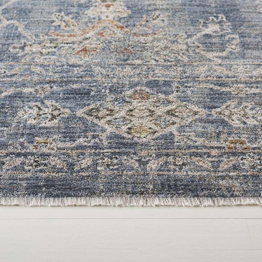 Lauren Ralph Lauren - Lauren Ralph Lauren Flora 1859M Blue / Ivory Beige - 2" X 8" - LRL1859M-28 view 2